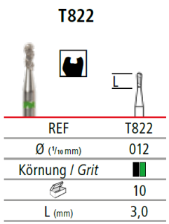 TURBO diamant, hruška, krátká