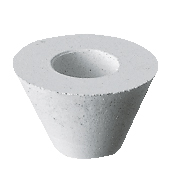 Leštící guma EVE UNIVERSAL, kalíšek, hrubá, 12 × 7 mm