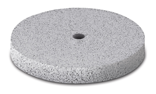 Leštící guma EVE ECOCERAM, bílý kruh, hrubá, 22 × 3 mm