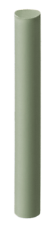 Leštící guma EVE EVEFLEX pins, tyčinka, zelená, jemná, 3 × 23 mm