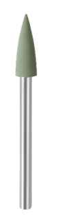 Leštící guma EVE EVEFLEX 800, špička, zelená, jemná, 4,3 × 12 mm