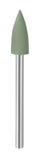 Leštící guma EVE EVEFLEX 800, plamen, zelená, jemná, 5,5 × 13 mm