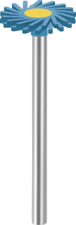 Leštící guma EVE DIAPOL®, TWIST, hrubá, 14 × 1,6 mm