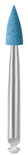 Leštící guma EVE DIAPOL®, modrá špička, hrubá, 3 × 7,5 mm