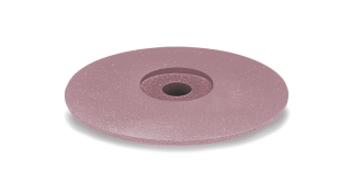 Leštící guma EVE DIAPOL®, růžová čočka, střední, 15 × 2,5 mm