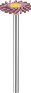 Leštící guma EVE DIAPOL®, TWIST, střední, 14 × 1,6 mm