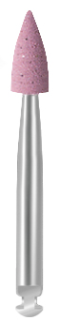 Leštící guma EVE DIAPOL®, růžová špička, střední, 3 × 7,5 mm