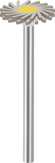 Leštící guma EVE DIAPOL®, TWIST, jemná, 14 × 1,6 mm