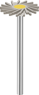 Leštící guma EVE DIAPOL®, TWIST, jemná, 17 × 1,6 mm