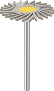 Leštící guma EVE DIAPOL®, TWIST, jemná, 26 × 2 mm