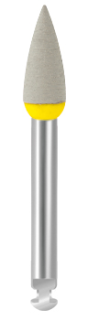Leštící guma EVE DIAPOL®, šedá špička, jemná, 4 × 10 mm