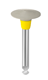 Leštící guma EVE DIAPOL®, šedá čočka, jemná, 10 × 2,5 mm