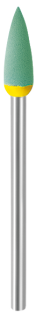 Leštící guma EVE DIACERA, špička, střední, 4 × 13 mm