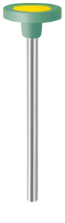 Leštící guma EVE DIACERA, kruh, střední, 11 × 2 mm