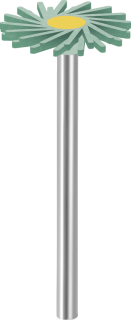 Leštící guma EVE DIACERA, TWIST, střední, 17 × 1,6 mm