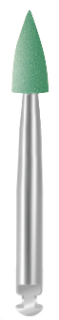 Leštící guma EVE DIACERA, zelená špička, střední, 3 × 7,5 mm