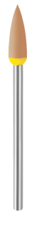 Leštící guma EVE DIACERA, špička, jemná, 4 × 13 mm