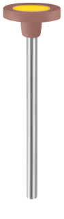 Leštící guma EVE DIAPRO, kruh, střední, 11 × 2 mm