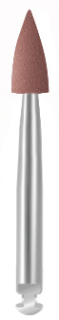 Leštící guma EVE DIAPRO, červená špička, střední, 3 × 7,5 mm
