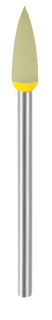 Leštící guma EVE DIAPRO, špička, jemná, 4 × 13 mm