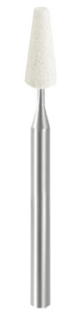 Kámen EVE CERASTONE, kónus, bílý, extra jemný, 2,5 × 6 mm