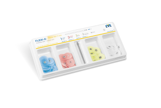 Set leštících kotoučků EVE FLEXI-D, disk, hrubý (25x), extra jemný (25x), jemný (25x), střední (25x)