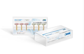 Set EVE DIACOMP® plus, TWIST, jemná (3x), střední (3x)