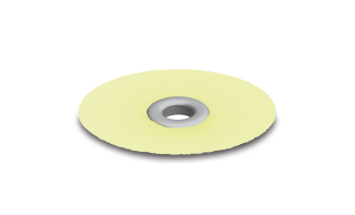 Leštící kotouček EVE FLEXI-D, žlutý disk, jemný, 14 × 0,14 mm