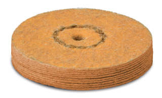 Leštící kotouček EVE SOFTWHEELS, oranžový kruh, střední, 22 × 3 mm