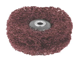 Houbovitý kartáček EVE FIBERWHEELS, červený disk, jemný, 25 × 11 mm