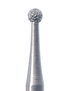 Diamantový vrtáček na zirkon, modrá kulička, do mikromotoru, střední zrnitost, Ø 2,1 mm