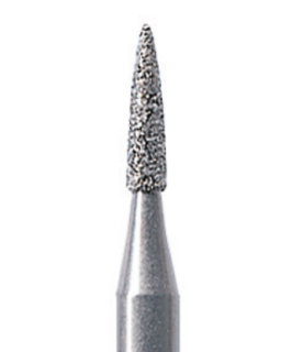 Diamantový vrtáček na zirkon, plamen, do mikromotoru, střední zrnitost, Ø 2,4 mm