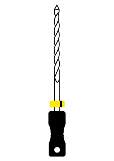 Černý K-reamer 25 mm
