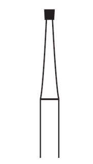 Tvrdokovová finírka, obrácený kónus, do mikromotoru, Ø 0,8 mm