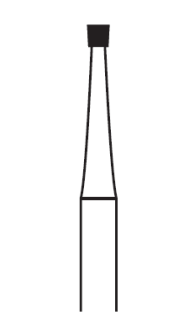 Tvrdokovová finírka, obrácený kónus, do mikromotoru, Ø 0,9 mm