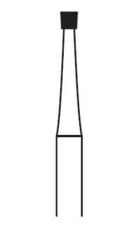 Tvrdokovová finírka, obrácený kónus, do mikromotoru, Ø 1,0 mm