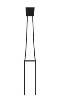 Tvrdokovová finírka, obrácený kónus, do mikromotoru, Ø 1,2 mm