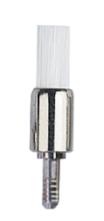 Střední bílé profylaktické kartáčky, Screw-In (šroubovací)