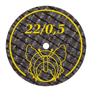 Řezací disk na kovy, Ø 22 mm, tloušťka 0,5 mm