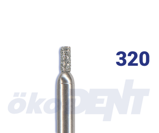 Diamantový vrtáček, označovač hloubky 2,0 mm, do červeného kolénka, střední zrnitost, Ø 0,9 mm – 806 314 DM20 524 009