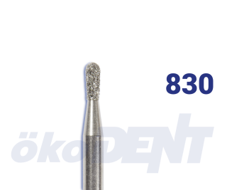 Diamantový vrtáček, modrá hruška, do červeného kolénka, střední zrnitost, Ø 1,4 mm – 806 313 238 524 014