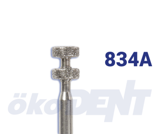 Diamantový vrtáček, označovač hloubky, rovný (3), do červeného kolénka, střední zrnitost, Ø 3,1 mm – 806 314 552 524 031