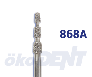 Diamantový vrtáček, označovač hloubky, kónický, do červeného kolénka, střední zrnitost, Ø 2,1 mm – 806 314 251 524 021
