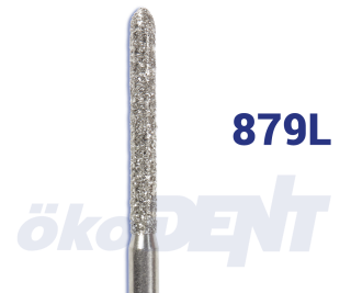 Diamantový vrtáček, černé torpédo, dlouhé (L = 12 mm), do modrého kolénka, velmi hrubá zrnitost, Ø 1,4 mm – 806 204 291 544 014