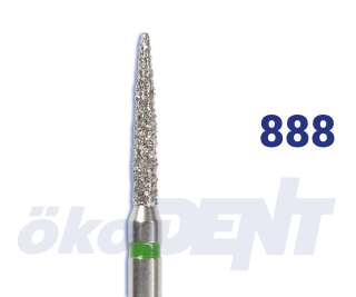 Diamantový vrtáček, červený plamen, do modrého kolénka, jemná zrnitost, Ø 1,2 mm – 806 204 496 514 012