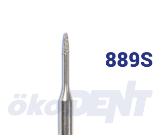 Micro-diamant, modrý plamen, úzký, do modrého kolénka, střední zrnitost, Ø 0,7 mm – 806 204 540 524 007