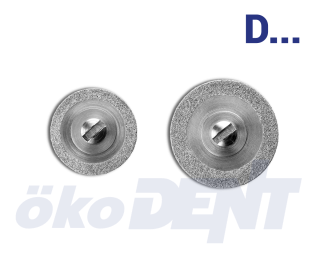 Diamantový rozřezávač, široký řez, do mikromotoru, jemná zrnitost, Ø 8 mm