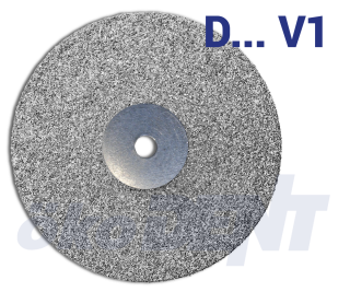 Diamantový disk, modrý superflex, plný diamant V1, do mikromotoru, střední zrnitost, Ø 22 mm