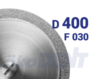 Bílý diamantový disk na sádru, do mikromotoru, ultra jemná zrnitost, Ø 40 mm