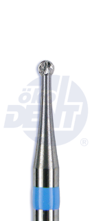 Tvrdokovová fréza se standardním křížovým břitem, kulička, do mikromotoru, Ø 1,4 mm